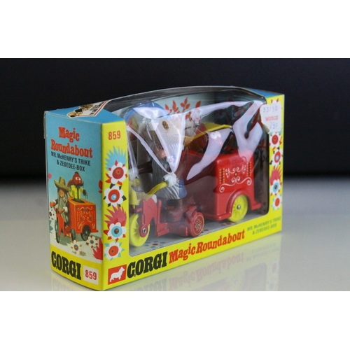 1018 - Boxed Corgi 859 Magic Roundabout Mr McHenry's Trike & Zebedee-Box diecast model, complete and near m... 