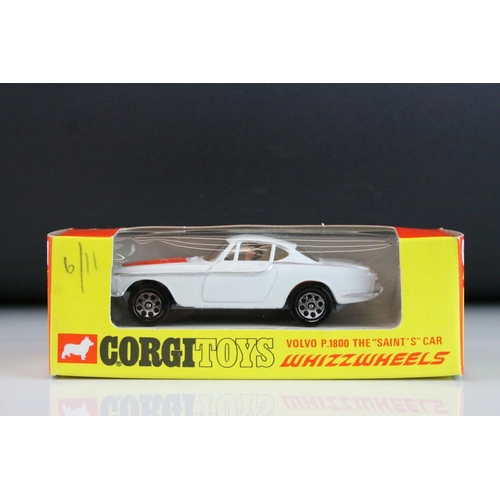 1019 - Boxed Corgi Whizzwheels 201 Volvo P1800 The Saint's Car diecast model, diecast near mint, decal to b... 