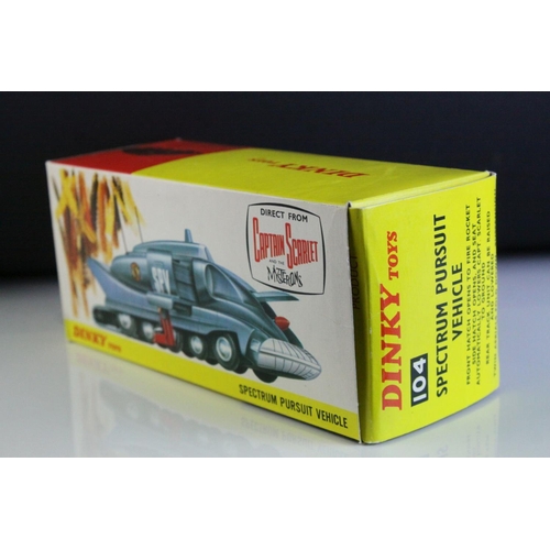 1020 - Boxed Dinky 104 Captain Scarlet Spectrum Pursuit Vehicle diecast model, complete with inner display ... 