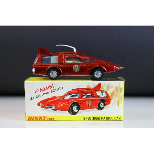 1021 - Boxed Dinky 103 Gerry Anderson's Captain Scarlet Spectrum Patrol Car in red, with instructions and i... 