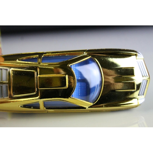 1023 - Boxed DInky 352 Gerry Anderson's UFO SHADO Ed Straker's Car diecast model in gold, with blue interio... 