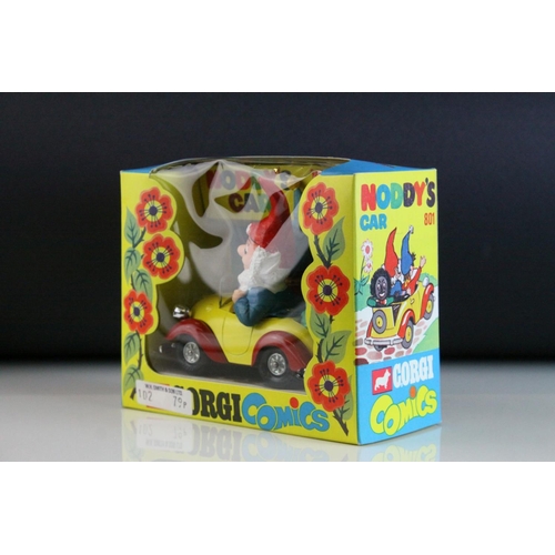 1031 - Boxed Corgi Comics 801 Noddy's Car diecast model with golly to back variant, model and box near mint... 