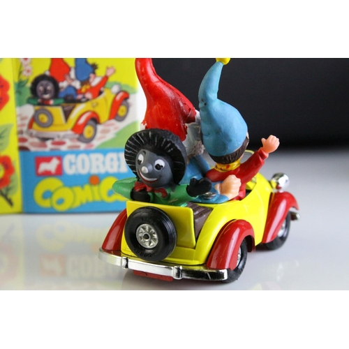 1031 - Boxed Corgi Comics 801 Noddy's Car diecast model with golly to back variant, model and box near mint... 