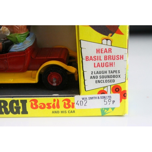 1032 - Boxed Corgi Comics 808 Basil Brush and his car diecast model complete with 2 x laughing tapes and in... 