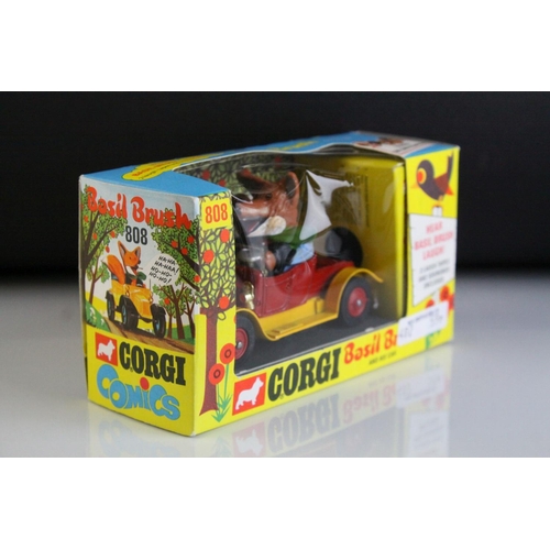 1032 - Boxed Corgi Comics 808 Basil Brush and his car diecast model complete with 2 x laughing tapes and in... 