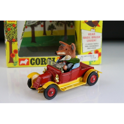 1032 - Boxed Corgi Comics 808 Basil Brush and his car diecast model complete with 2 x laughing tapes and in... 