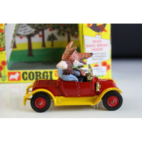 1032 - Boxed Corgi Comics 808 Basil Brush and his car diecast model complete with 2 x laughing tapes and in... 