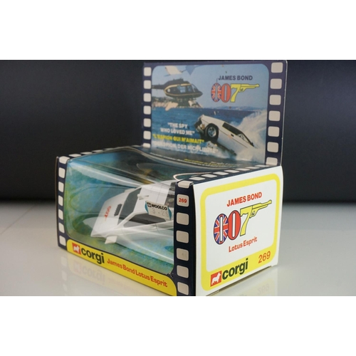 1034 - Boxed Corgi 269 James Bond Lotus Esprit diecast model, near mint with excellent decal, unused missil... 