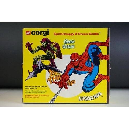 1040 - Boxed Corgi 261 Spiderman Spiderbuggy & Green Goblin diecast model complete with both figures and ne... 