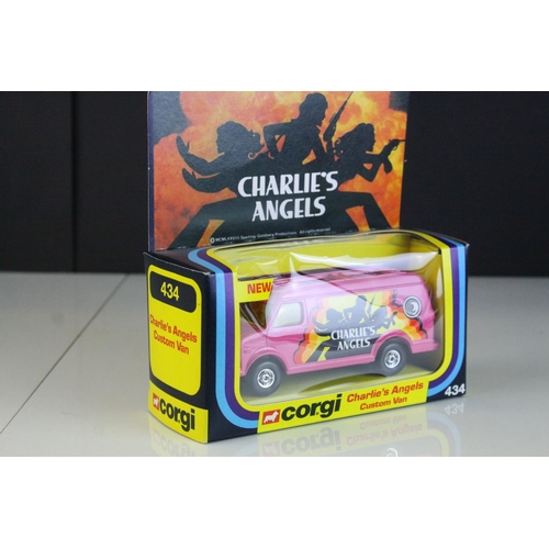 1043 - Boxed Corgi 434 Charlie's Angels Custom Van diecast model in near mint condition with excellent box ... 