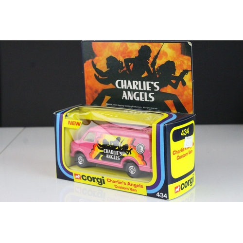 1043 - Boxed Corgi 434 Charlie's Angels Custom Van diecast model in near mint condition with excellent box ... 