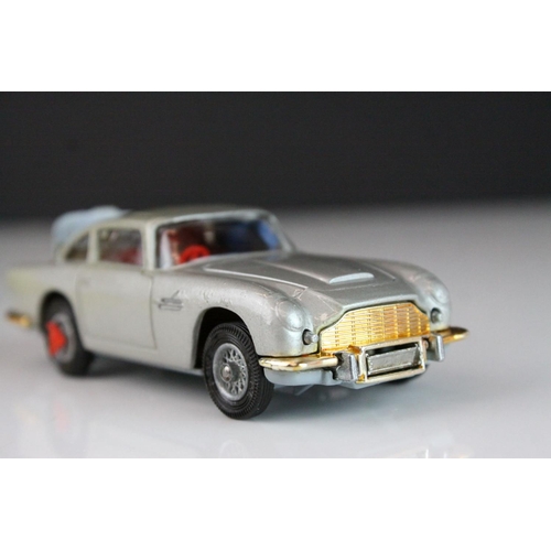 1045 - Boxed Corgi 270 James Bond 007 Aston Martin DB5 diecast model in blue/yellow box window, appearing n... 