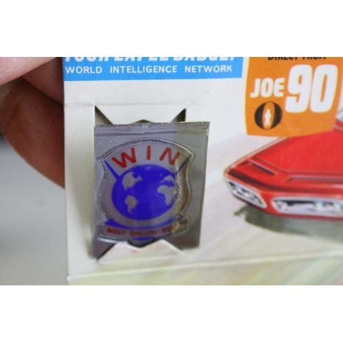 1046 - Boxed Dinky 108 Joe 90 Sam's Car diecast model in red, with inner display stand, lapel badge and ins... 