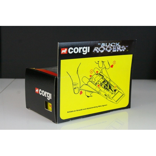 1050 - Boxed Corgi 647 Buck Rogers Starfighter diecast model complete with both figures and accessories, ne... 