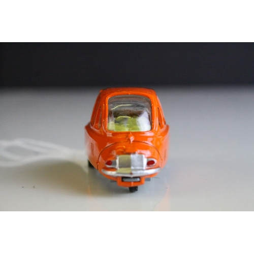 1052 - Boxed Corgi 233 Heinkel I Economy Car in orange with yellow interior, complete with instructions, ne... 