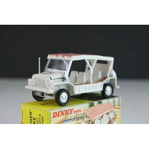 1053 - Boxed Dinky 106 The Prisoner Min Moke diecast model, complete and near mint