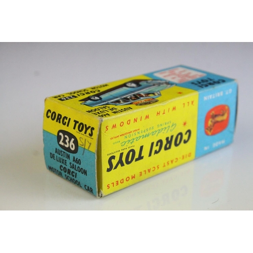 1056 - Boxed Corgi 236 Motor School Car diecast model in vg condition with a few paint chips, box gd