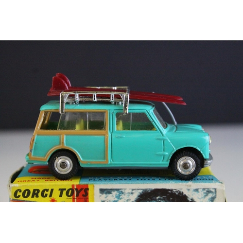 1057 - Boxed Corgi 485 Surfing with The BMC Mini Countryman diecast model in excellent condition showing a ... 