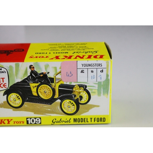 1062 - Boxed Dinky 109 Gerry Anderson's The Secret Service Gabriel Model T Ford diecast model in black and ... 