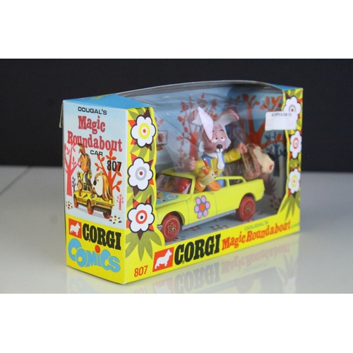 1063 - Boxed Corgi 807 Dougal's Magic Roundabout Car in excellent condition with unused sticker sheet, orig... 