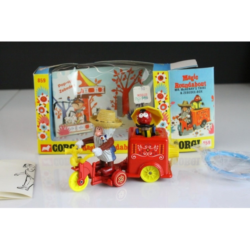 1064 - Boxed Corgi 859 Magic Roundabout Mr McHenry's Trike & Zebedee-Box diecast model, complete and near m... 