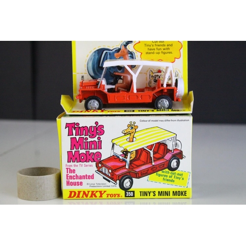 1066 - Boxed Dinky 350 Tiny's Mini Moke from The Enchanted House diecast model, complete and excellent, nea... 