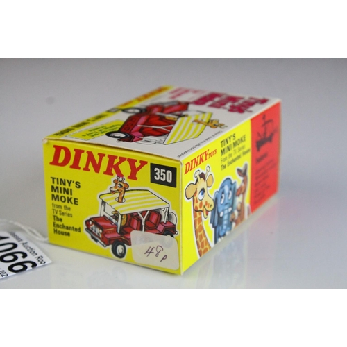 1066 - Boxed Dinky 350 Tiny's Mini Moke from The Enchanted House diecast model, complete and excellent, nea... 