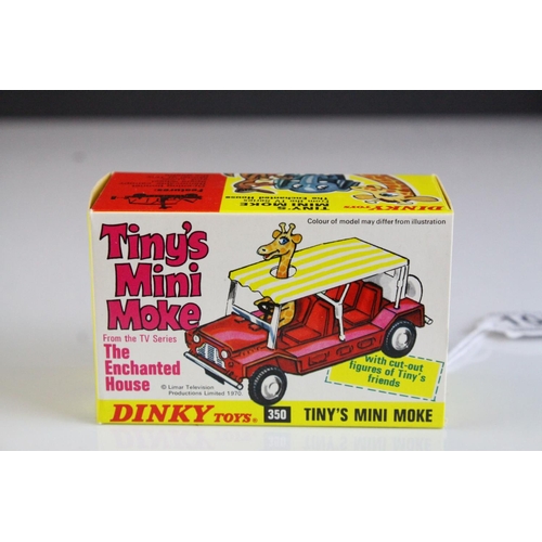 1066 - Boxed Dinky 350 Tiny's Mini Moke from The Enchanted House diecast model, complete and excellent, nea... 