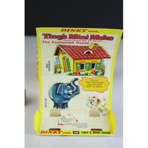 1066 - Boxed Dinky 350 Tiny's Mini Moke from The Enchanted House diecast model, complete and excellent, nea... 