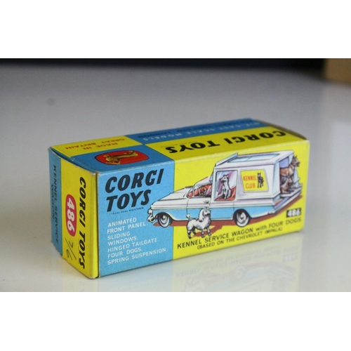 1067 - Boxed Corgi 486 Kennel Service Wagon with four dogs diecast model, complete with all dogs, diecast v... 