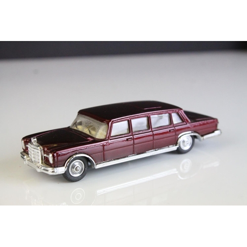 1068 - Boxed Corgi 247 Mercedes Benz 600 Pullman By Special Request diecast model in metallic maroon, excel... 