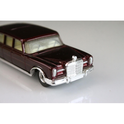 1068 - Boxed Corgi 247 Mercedes Benz 600 Pullman By Special Request diecast model in metallic maroon, excel... 