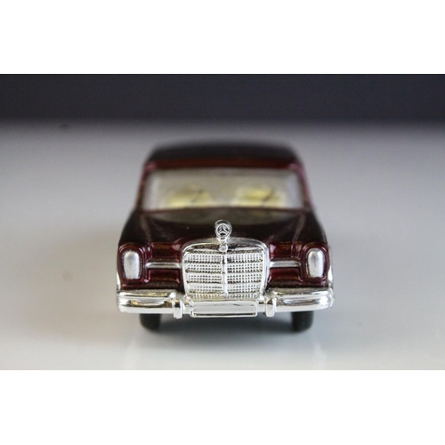 1068 - Boxed Corgi 247 Mercedes Benz 600 Pullman By Special Request diecast model in metallic maroon, excel... 