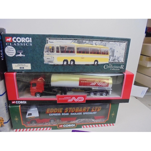 1069 - 13 boxed Corgi diecast models to include 59504 Eddie Stobart Volvo Curtainside Trailer, 59534 Norber... 