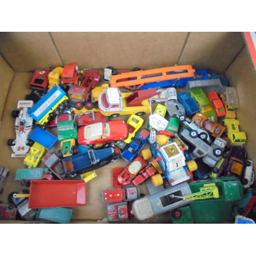 1070 - Collection of playworn diecast model cars to include Matchbox, Verem, Dinky, Lesney, Hot Wheels, Cor... 