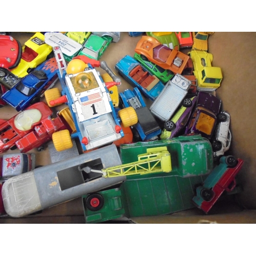 1070 - Collection of playworn diecast model cars to include Matchbox, Verem, Dinky, Lesney, Hot Wheels, Cor... 