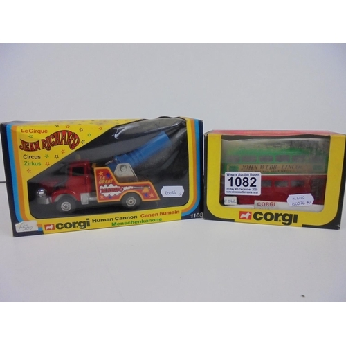 1082 - Four boxed Corgi diecast models and sets to include Gift Set 15 GS15 Land Rover with Rice's Beaufort... 