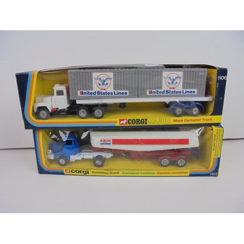 1083 - Four boxed Corgi diecast haulage models to include Corgi Major 1100 Mack Truck with Trans-continenta... 