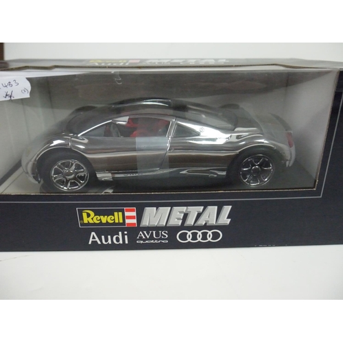 1090 - Two boxed Revell Metal diecast models, to include 08820 BMW Isetta 250 & 08830 Audi Avus Quattro, bo... 