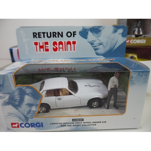 1093 - Six boxed tv related Corgi diecast models to include CC00301 Return of the Saint Jaguar XJS, CC00401... 