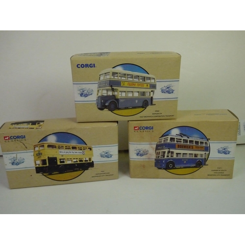 1094 - 13 Boxed Corgi Classics diecast models to include 9 x Public Transport 97018 Weymann Single Deck Bus... 