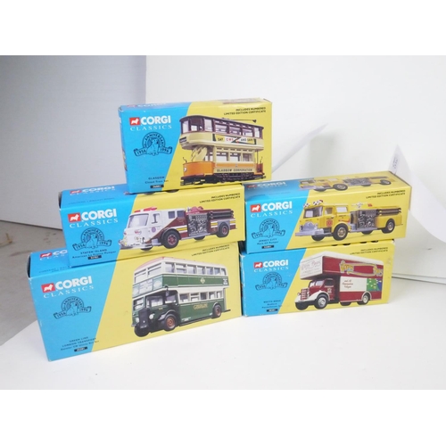 1096 - 14 boxed Corgi Classics diecast models to include 16201 Pentus Brown Scammel Highwayman Dropside Tra... 