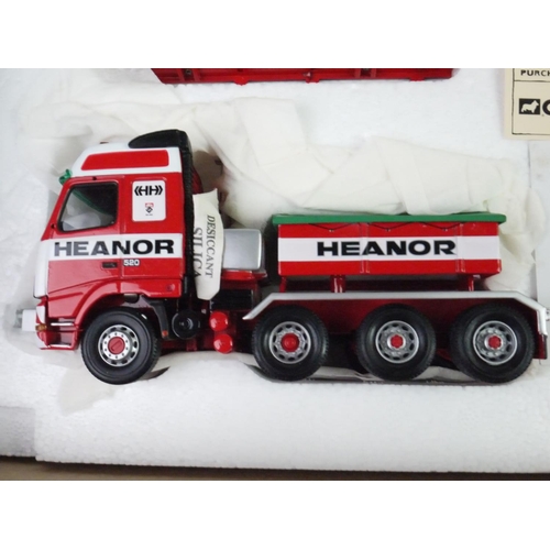 1097 - Boxed 1:50 scale ltd edn Corgi Heavy Haulage CC12403 Heanor Haulage Volvo FH 4 Axle Ballasted Tracto... 