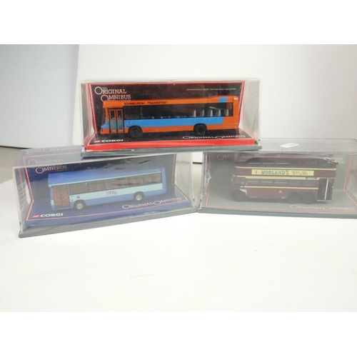 1098 - Eight boxed Corgi Original Omnibus diecast models to include 42809 Dennis Dart V.F.M., 42907 Optare ... 