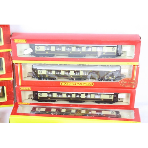 110 - 10 Boxed Hornby OO gauge items of rolling stock to include R4172, R233 x 4, R4171, R4170 and R219 x ... 