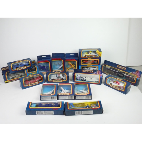 1101 - 15 Boxed Matchbox diecast models to include 4 x KS-803,  6 x Skybusters (SB-23, SB-27, SB -31, SB-38... 