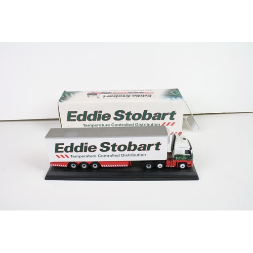 1106 - 10 boxed Eddie Stobart diecast models, 8 x Corgi, 1 x Lledo and 1 x Atlas Editions, all appear in vg... 