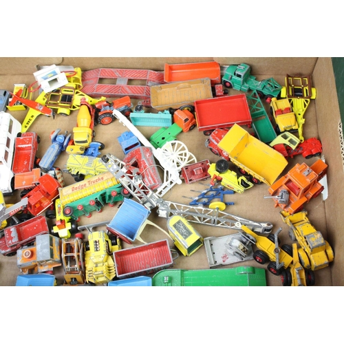 1108 - Large collection of playworn diecast vehicles and accessories, mostly Matchbox with some Britains, L... 