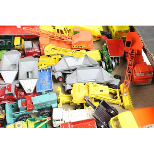 1108 - Large collection of playworn diecast vehicles and accessories, mostly Matchbox with some Britains, L... 