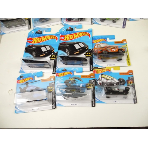 1113 - 55 x carded Mattel Hot Wheels diecast vehicles